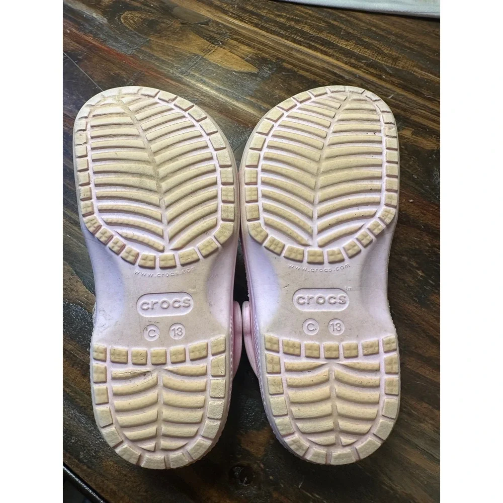 Crocs Kids Classic Clog Ballerina Pink Unicorn Lollipop Jibbitz Size C13 Toddler
